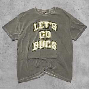 Vintage‎ Hanes Tampa Bay Bucs T-Shirt Faded Grey Skater Baggy Y2K Size XL